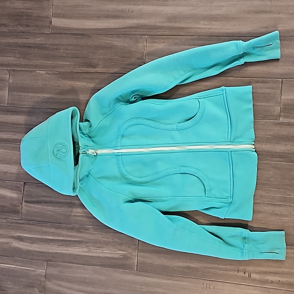 LULULEMON SCUBA HOODIE TEAL BLUE